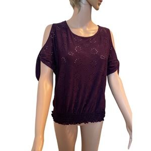 NWT Perseption Concept Purple Blouse Women Sz S NWT